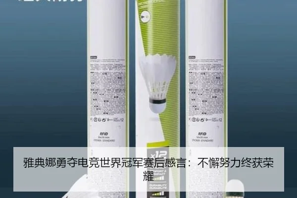 雅典娜勇夺电竞世界冠军赛后感言：不懈努力终获荣耀